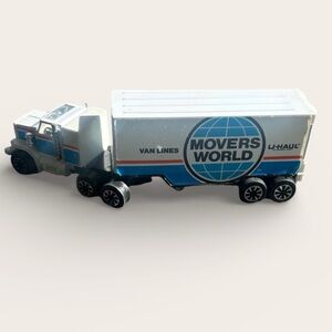 RARE Vintage Clover Toys U Haul moving truck trailer set Korea y2k action toy